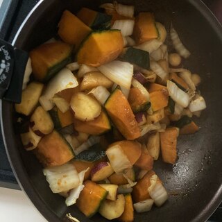 サツマイモとかぼちゃと白菜の煮物⁑